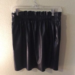 Faux leather skirt
